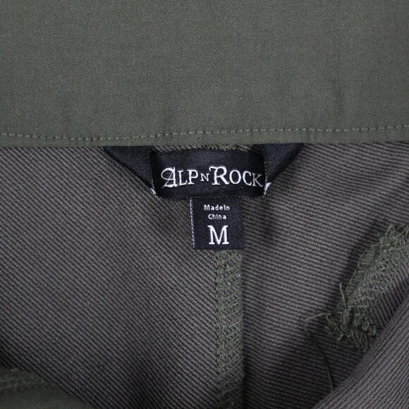 Alp N Rock Pants Womens Medium Geneva Techno Olive Green Stretch Outdoor Active - Picture 9 of 16